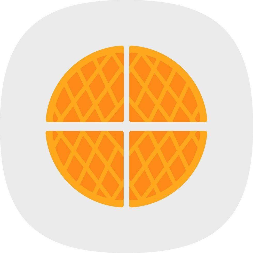 Waffle Vector Icon Design