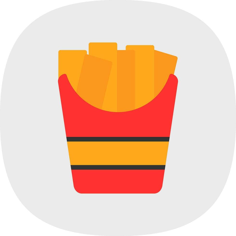 French fries Vector Icon Design