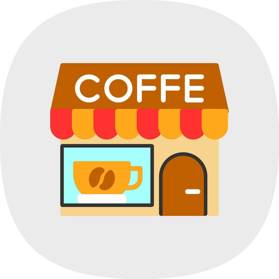 diseño de icono de vector de cafetería