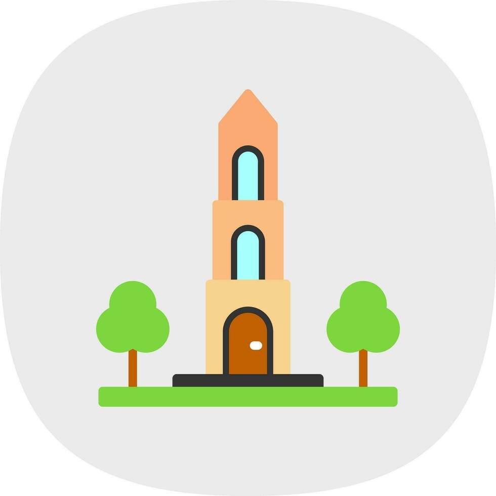 Dom tower Vector Icon Design
