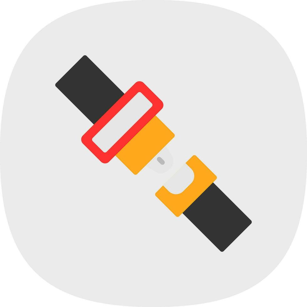 Seat belt Vector Icon Design