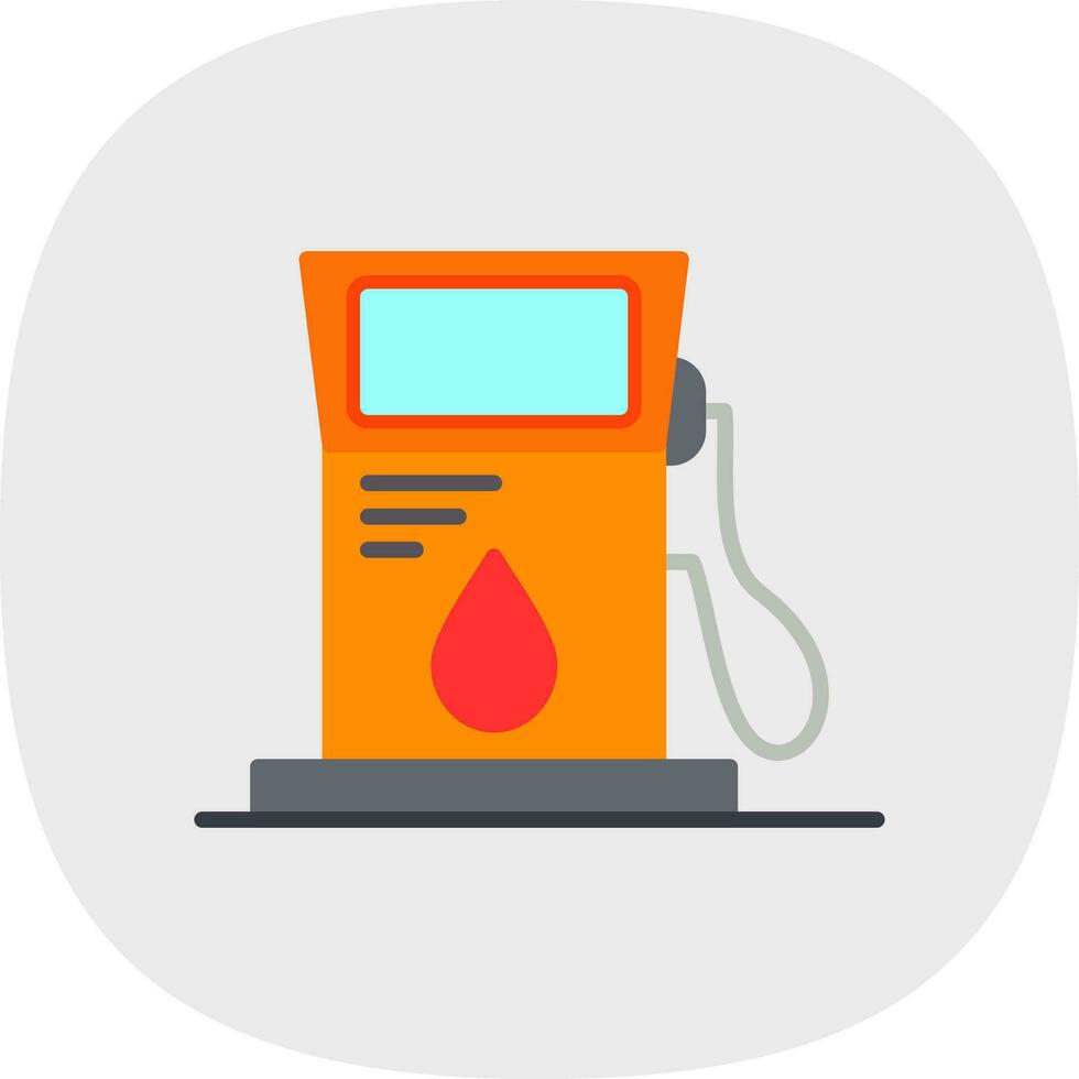 Gas station Vector Icon Design