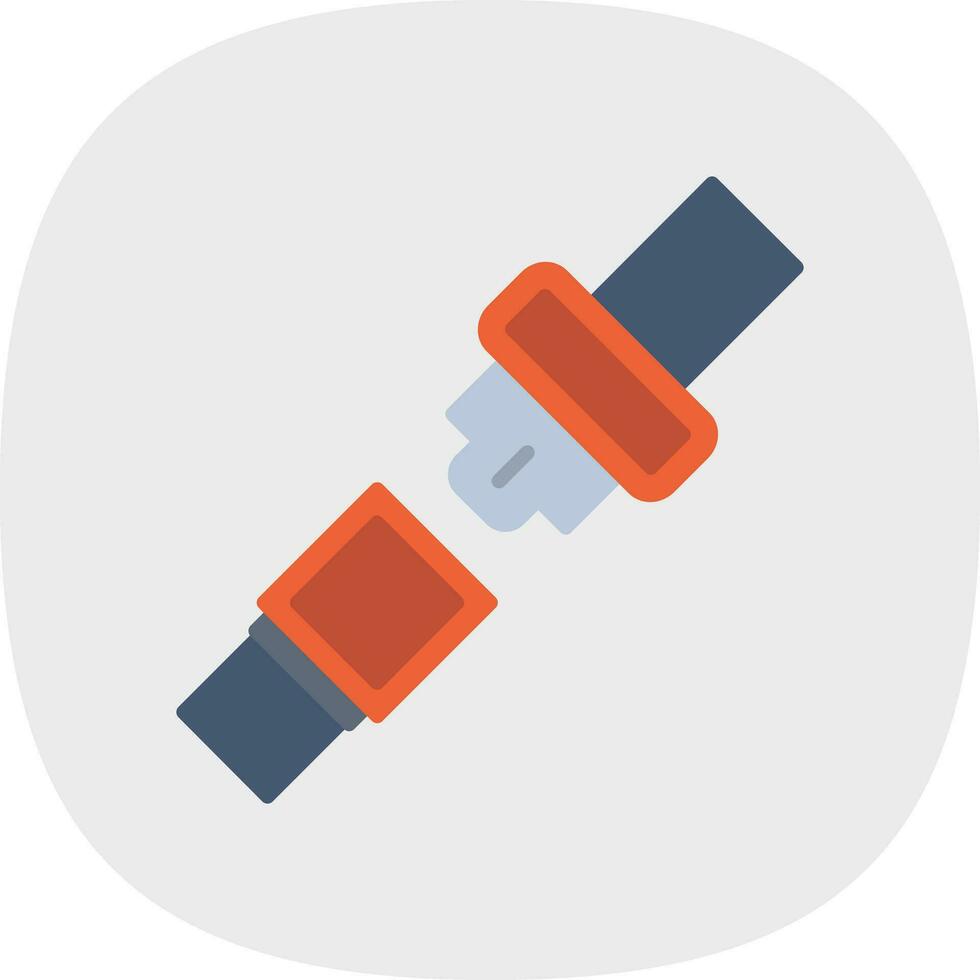 Seat belt Vector Icon Design