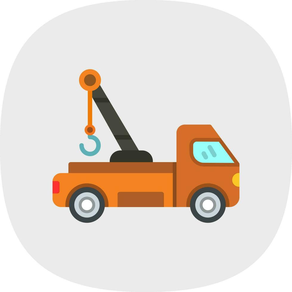 Tow truck Vector Icon Design