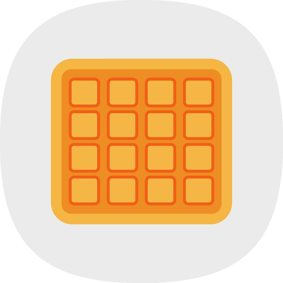 Waffle Vector Icon Design