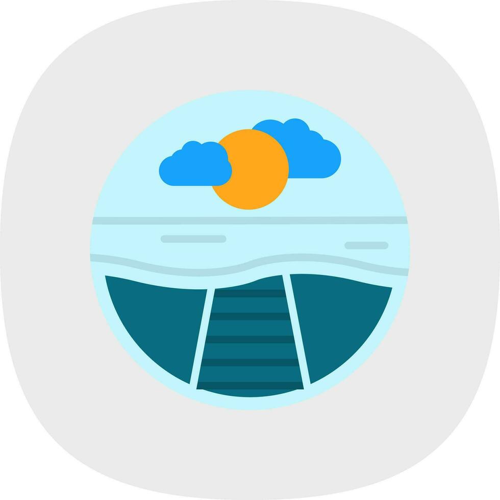 Pier Vector Icon Design