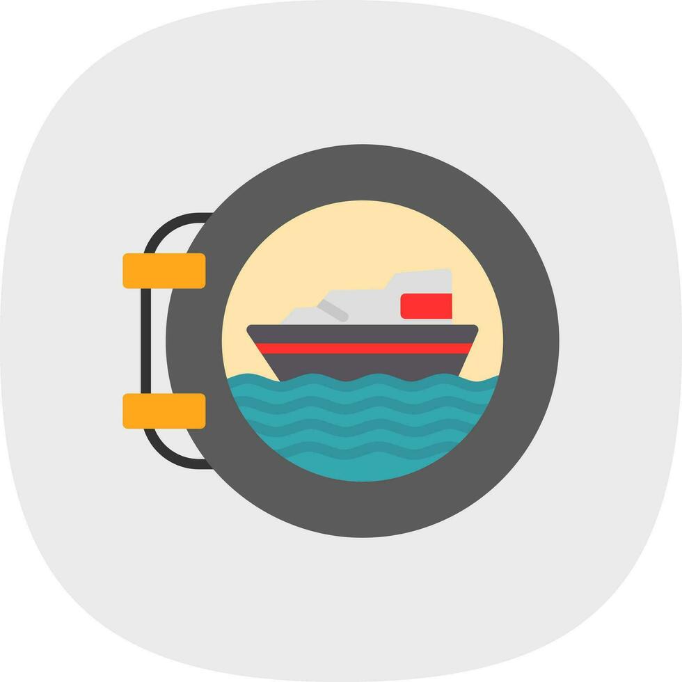 Porthole Vector Icon Design