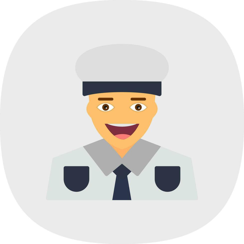 Captain Vector Icon Design