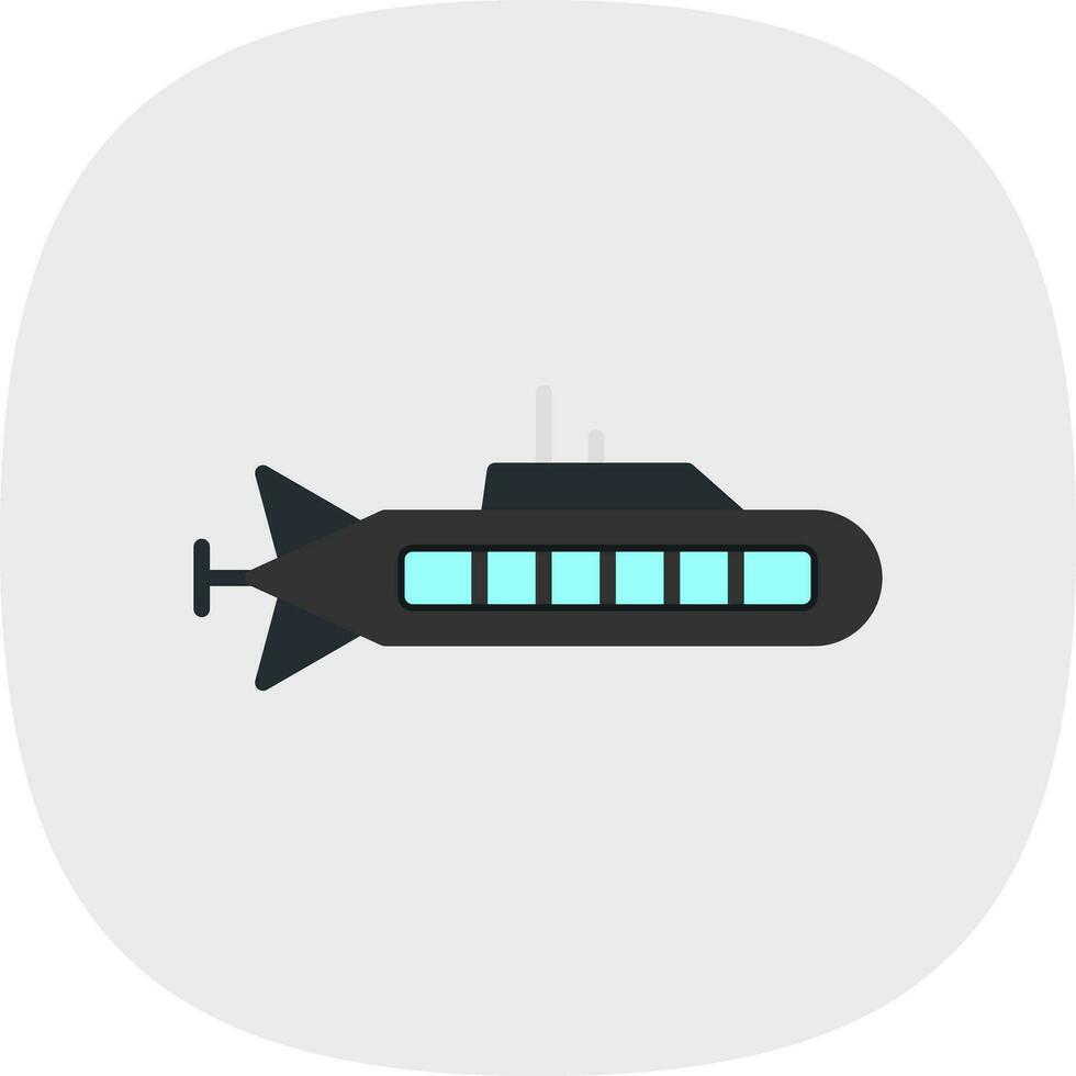 diseño de icono de vector submarino