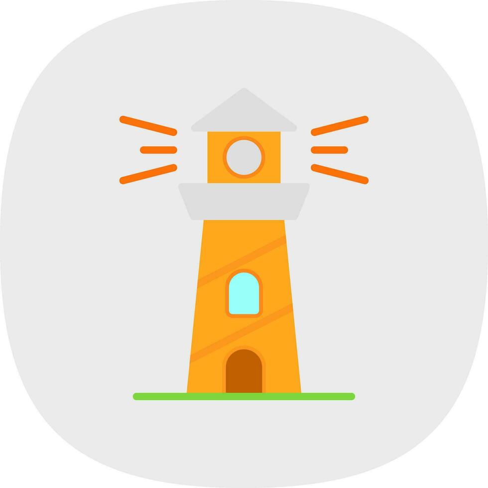 Lighthouse Vector Icon Design