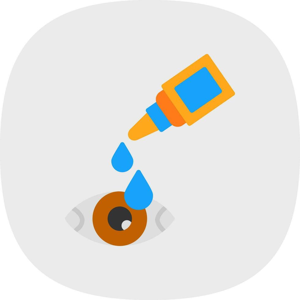 Eye drop Vector Icon Design