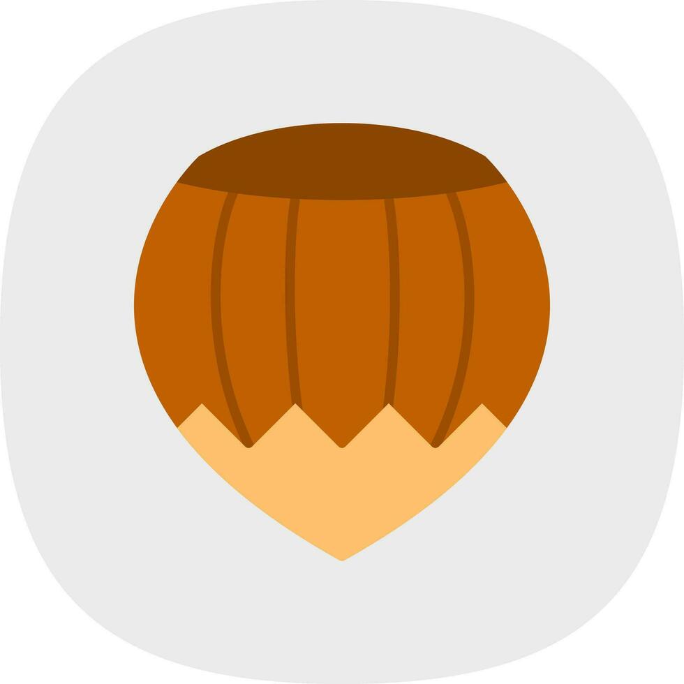 Hazelnut Vector Icon Design