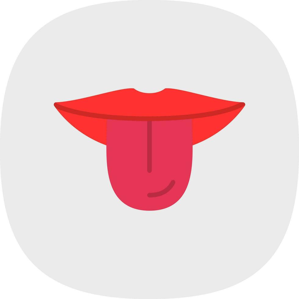Tongue Vector Icon Design