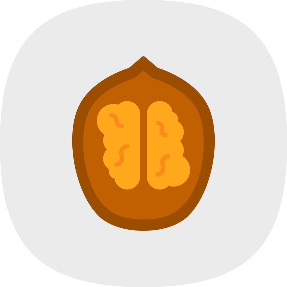 Walnut Vector Icon Design