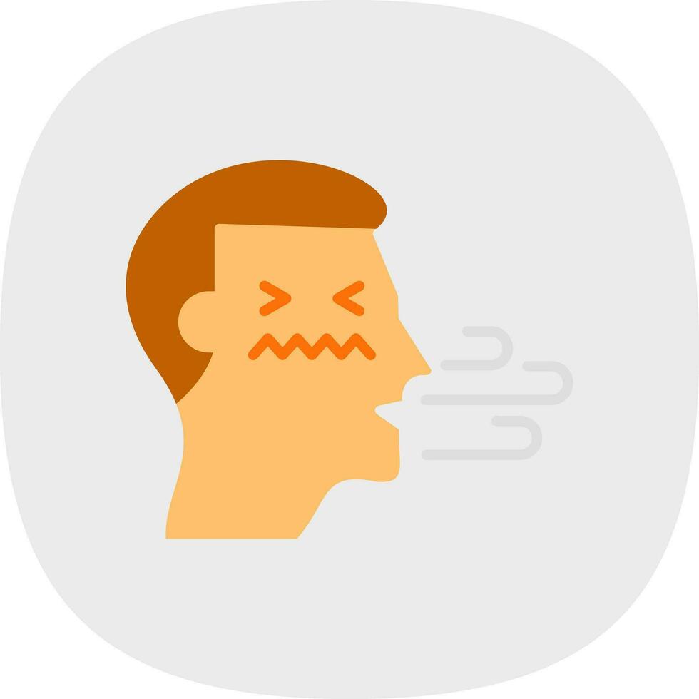 Bad breath Vector Icon Design