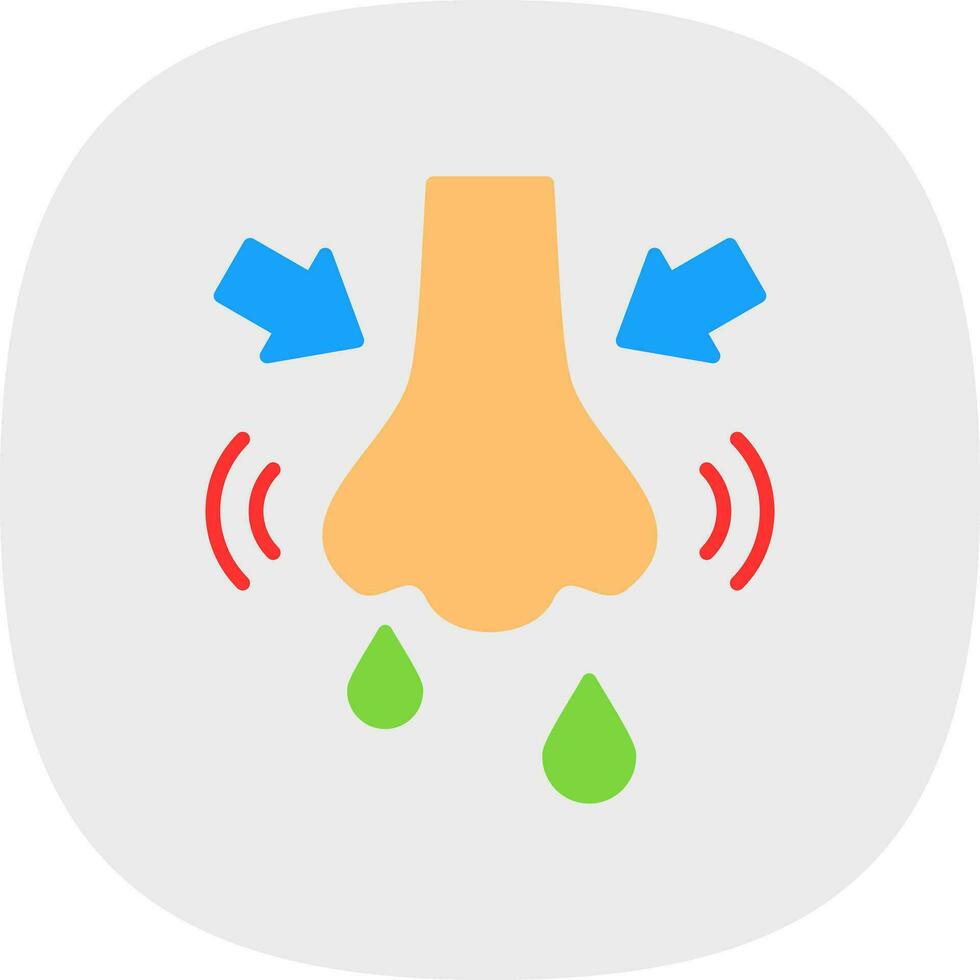 Rhinitis Vector Icon Design