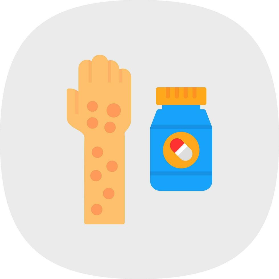 Drug allergy Vector Icon Design