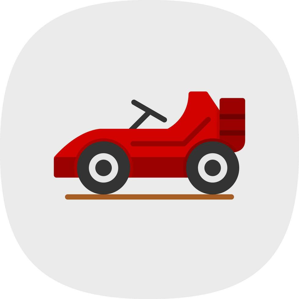 Go kart Vector Icon Design
