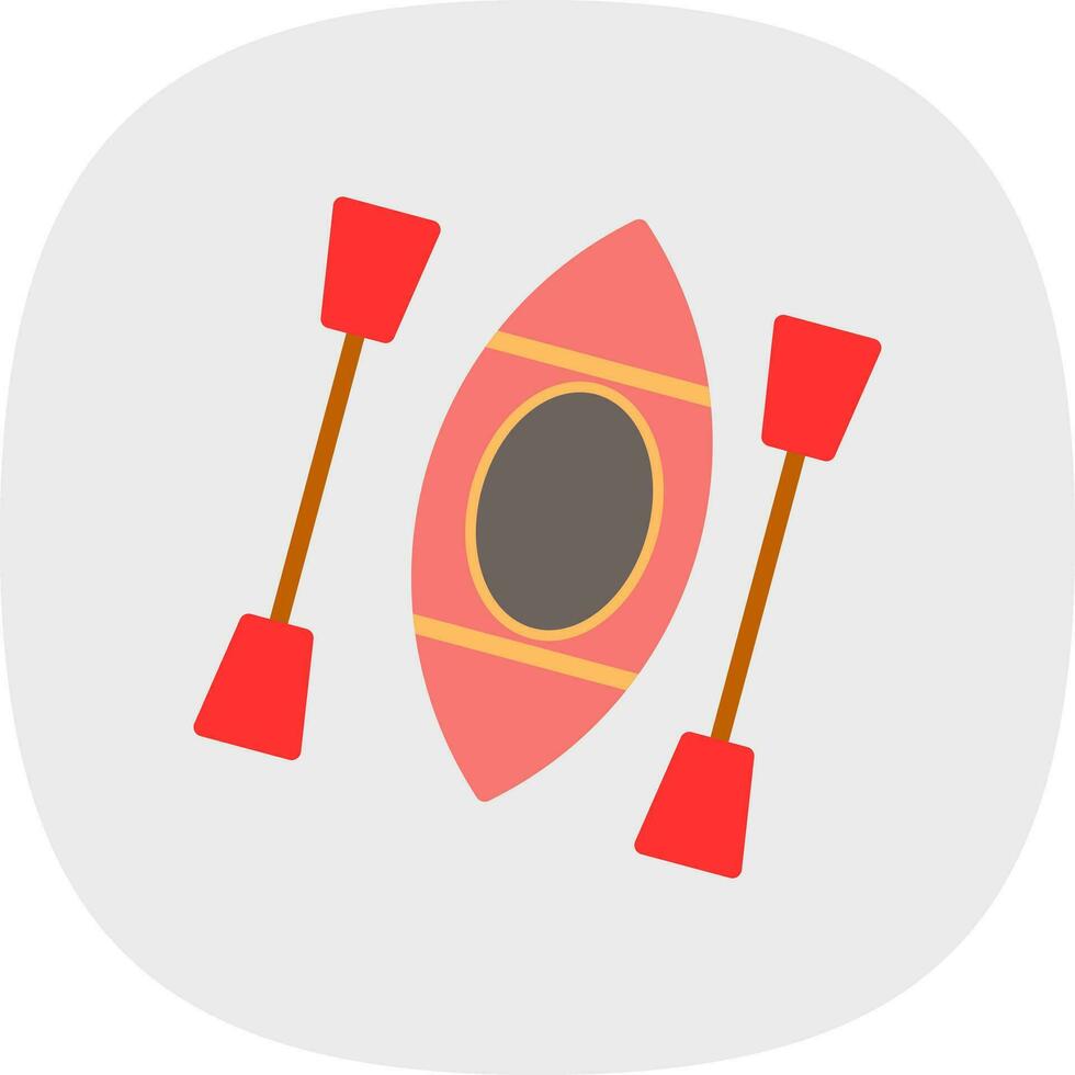 diseño de icono de vector de kayak