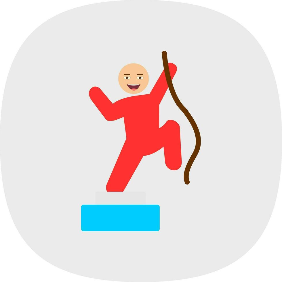 Climbing Vector Icon Design