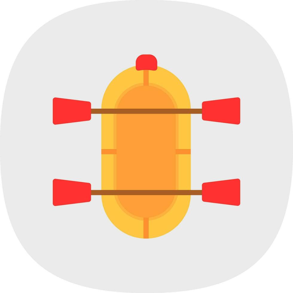 Rafting Vector Icon Design