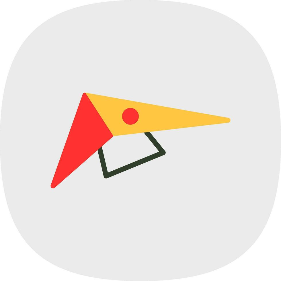 Hang gliding Vector Icon Design