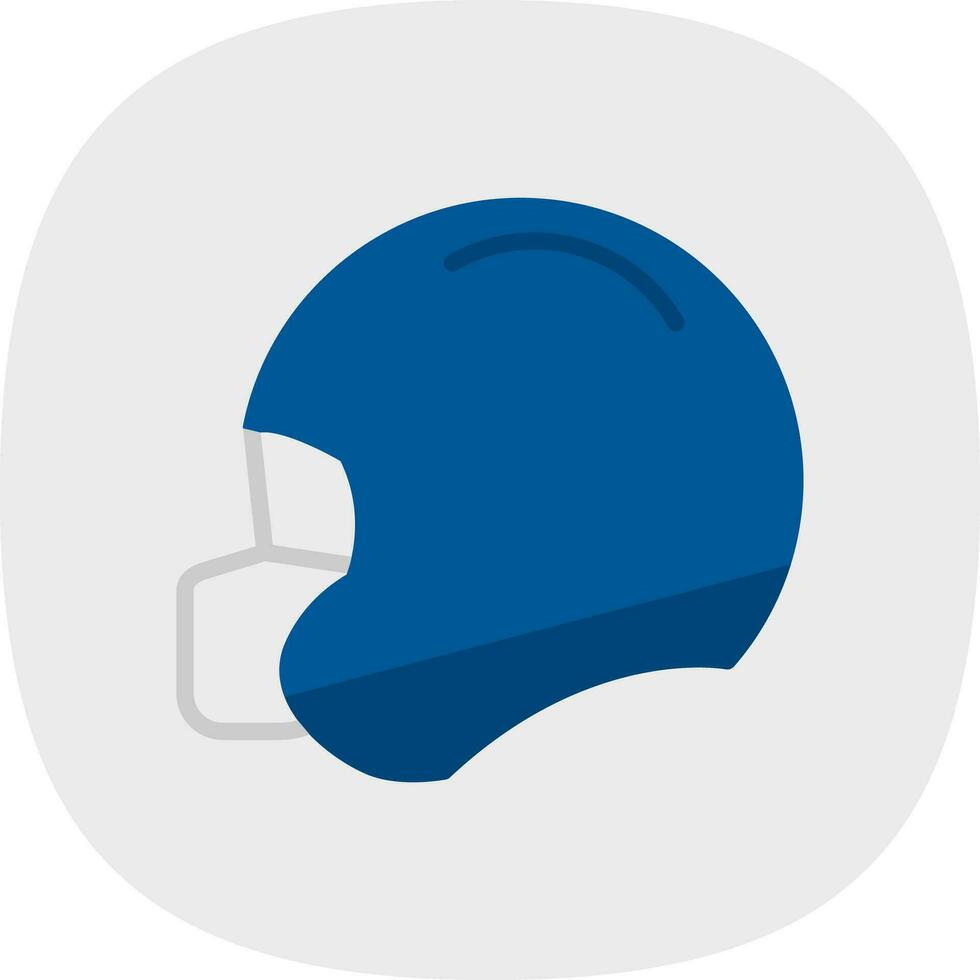 Football helmet Vector Icon Design