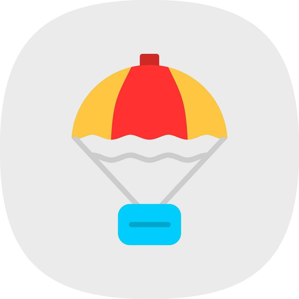 Parachute Vector Icon Design