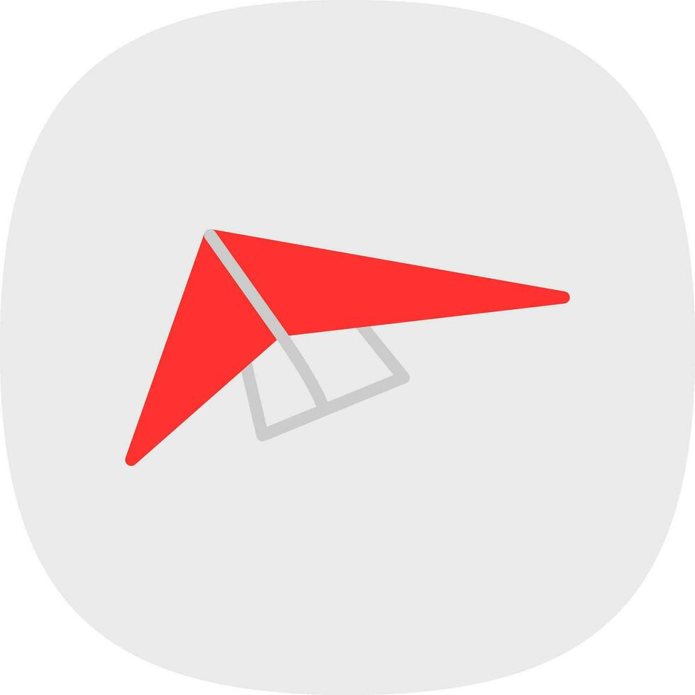 Hang gliding Vector Icon Design