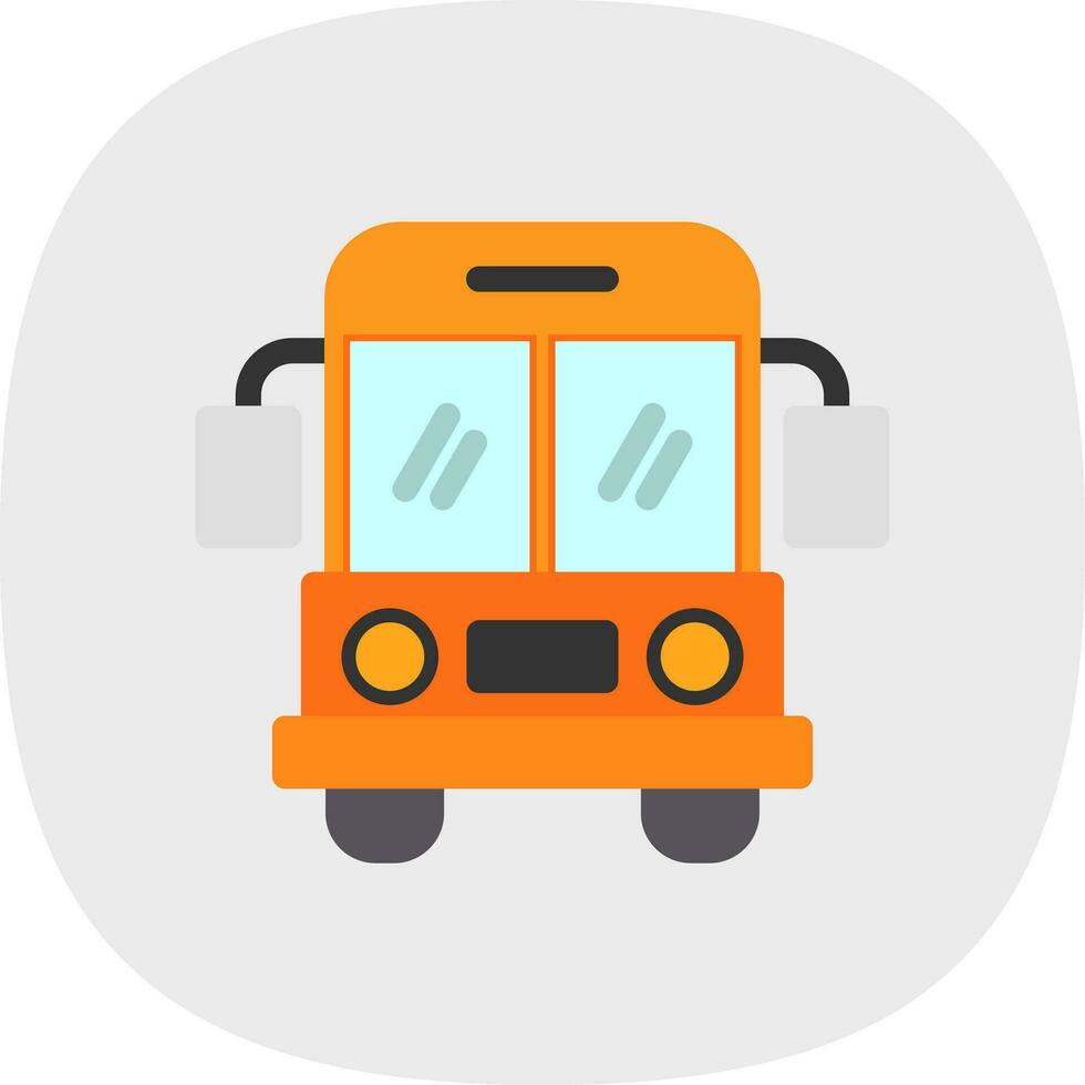 School bus Vector Icon Design