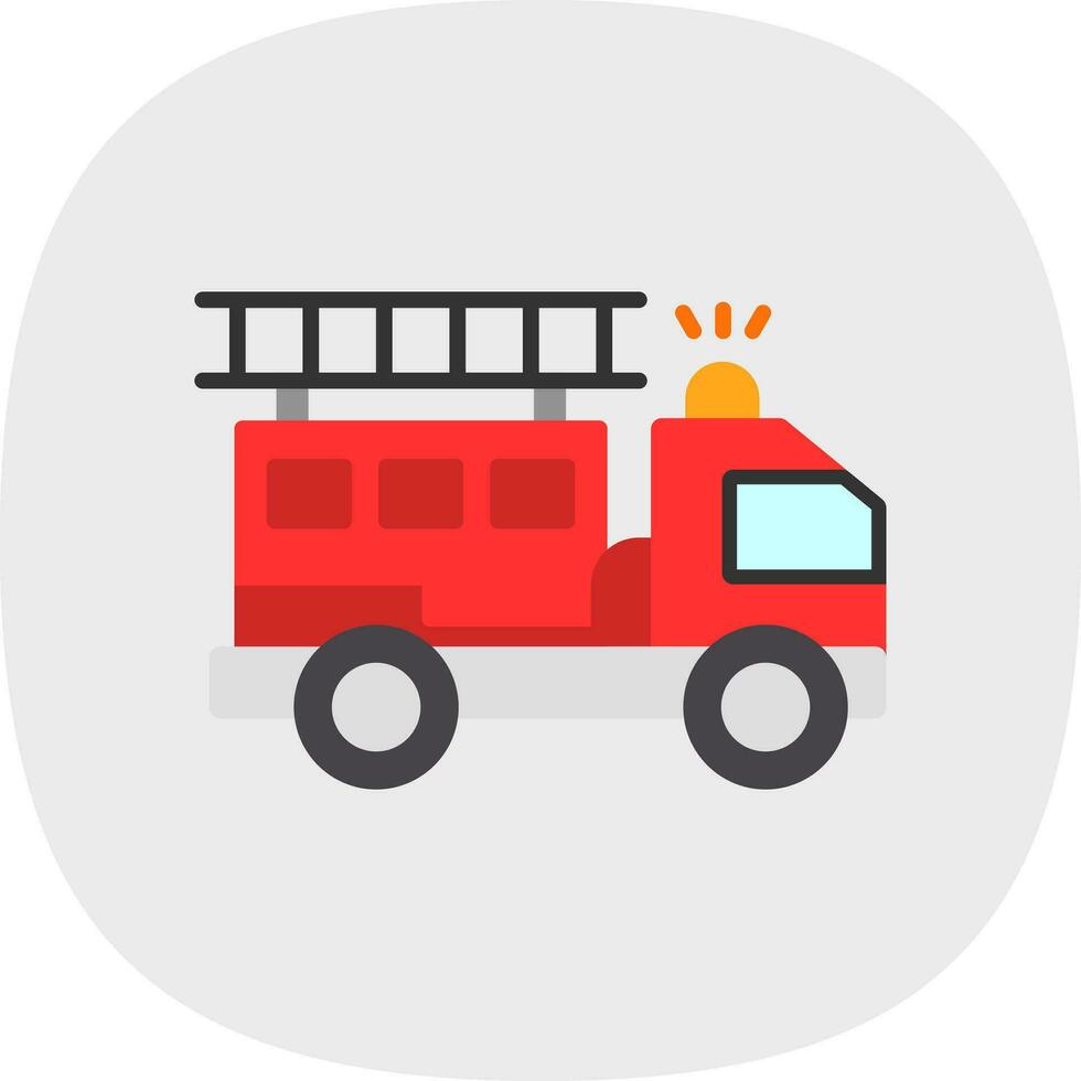 Firetruck Vector Icon Design