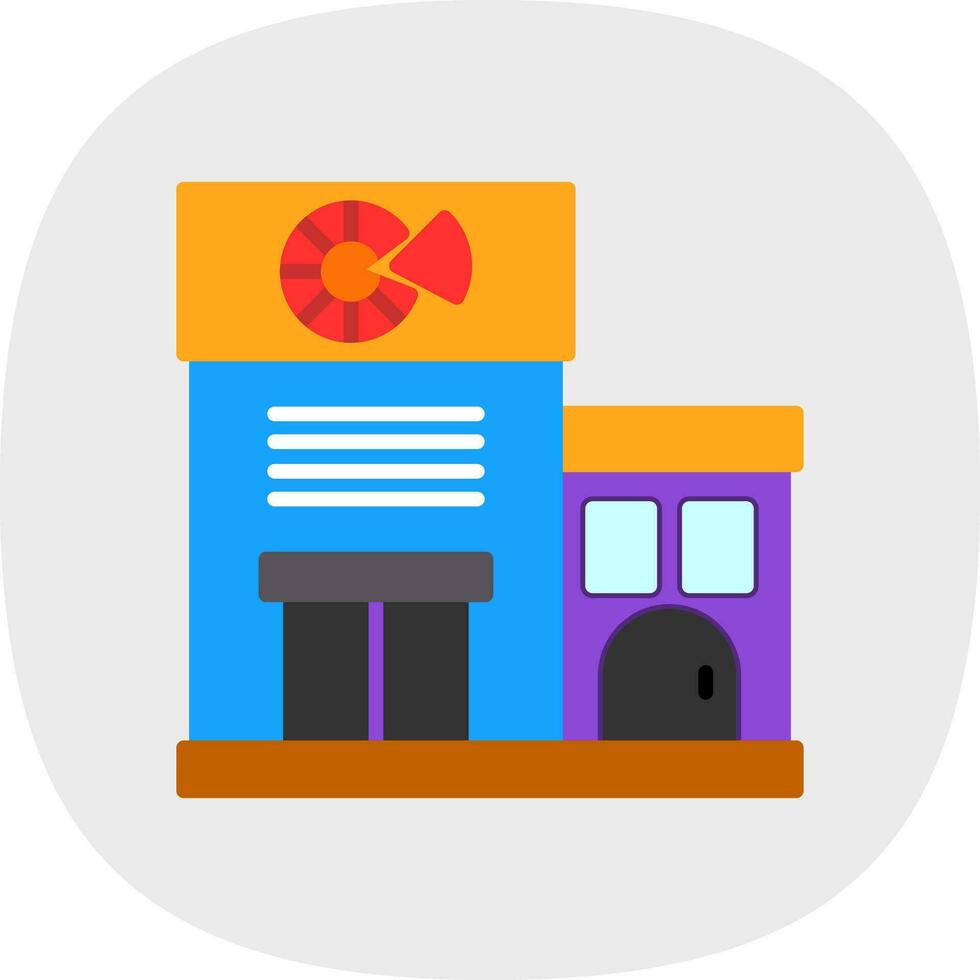 Pizza shop Vector Icon Design