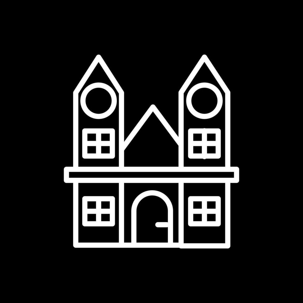 Heuvelse kerk tilburg Vector Icon Design