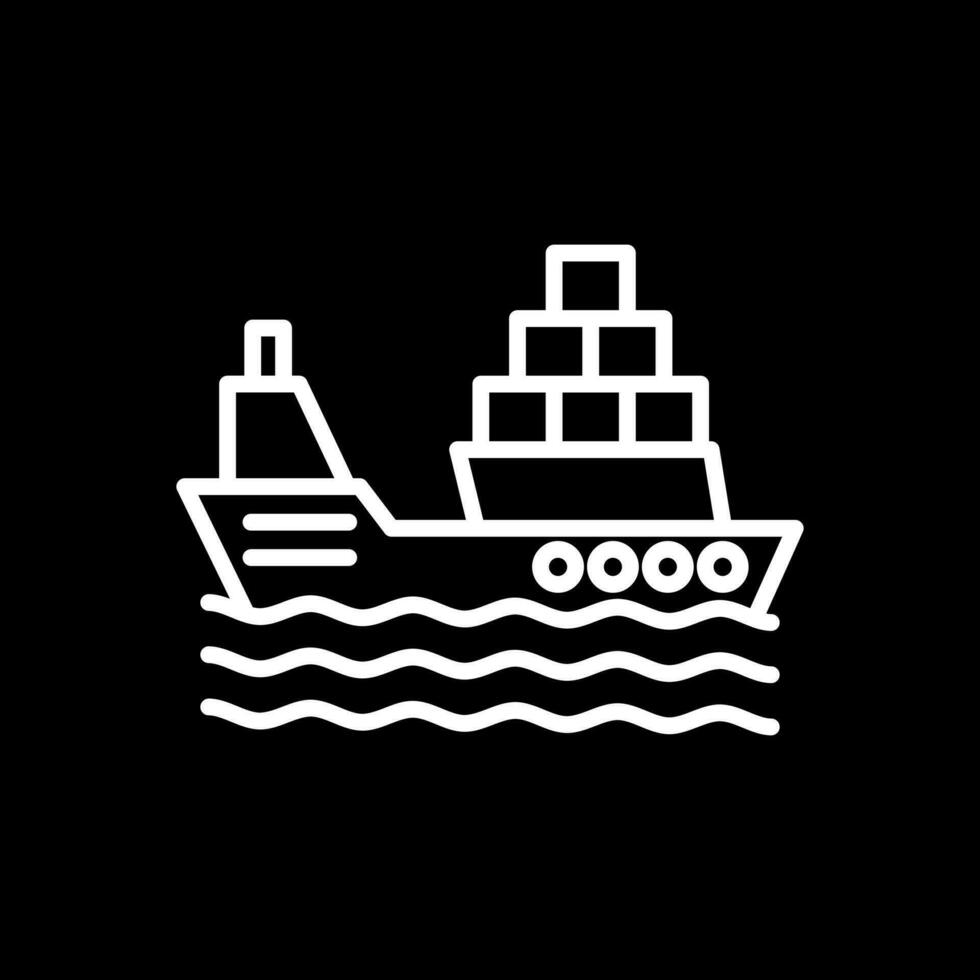 diseño de icono de vector de barco