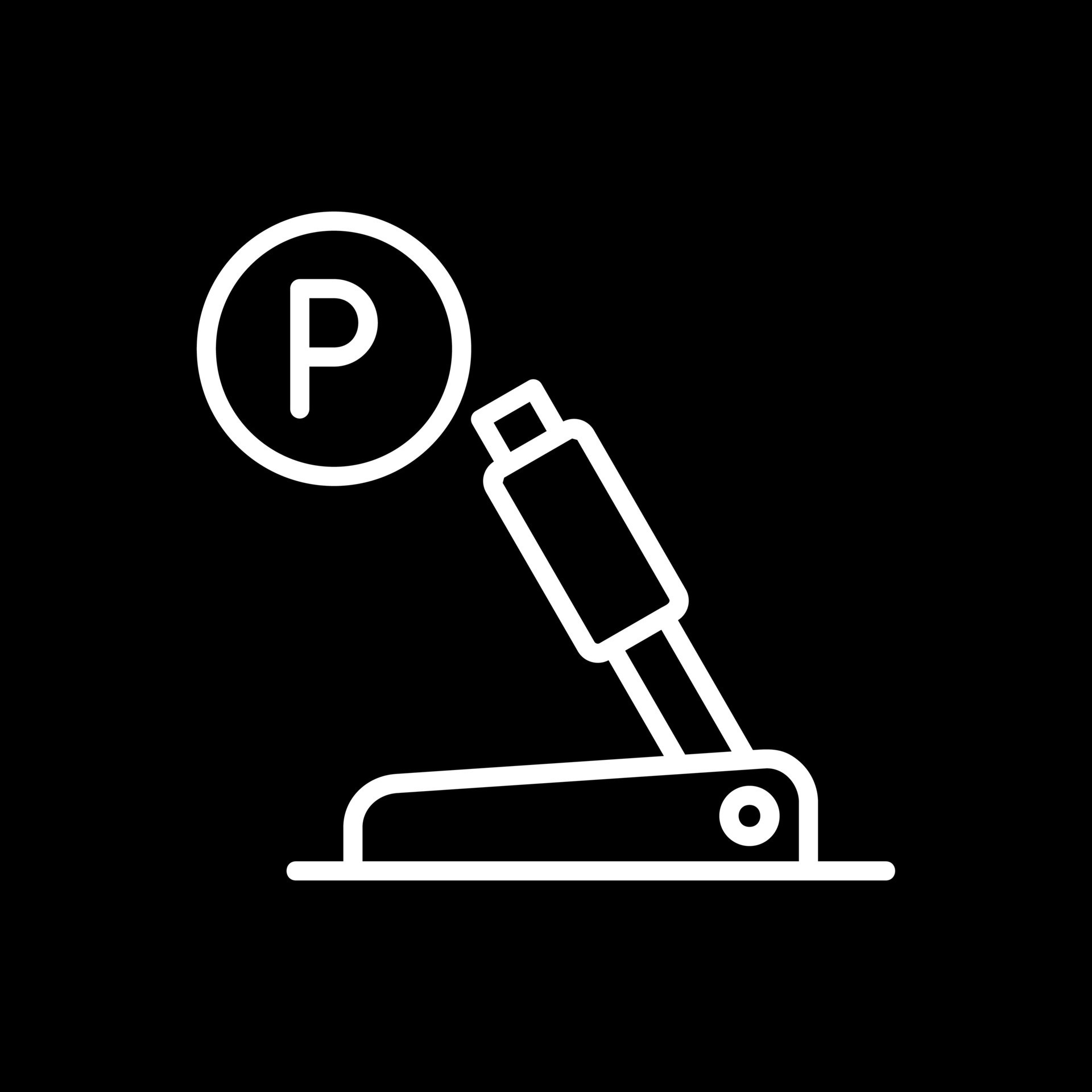 Parking brake Vector Icon Design 25595871 Vector Art at Vecteezy