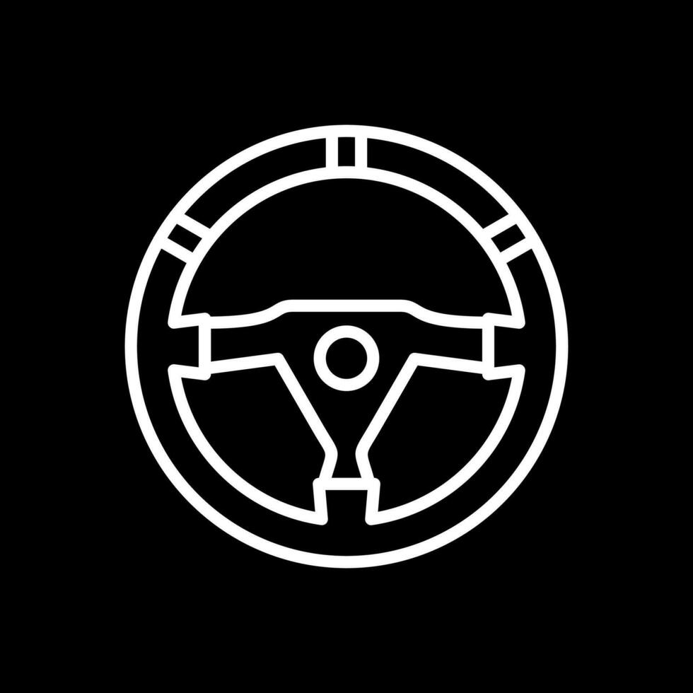 Steering wheel Vector Icon Design