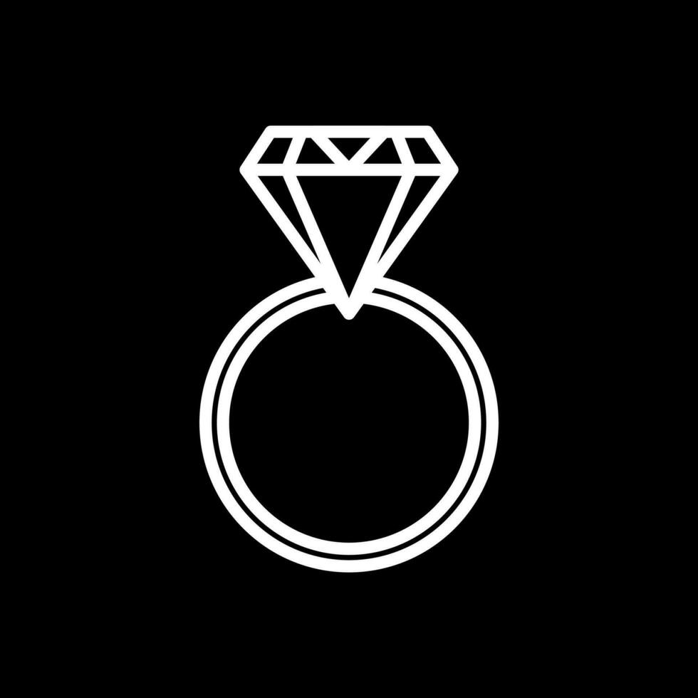 Diamond ring Vector Icon Design