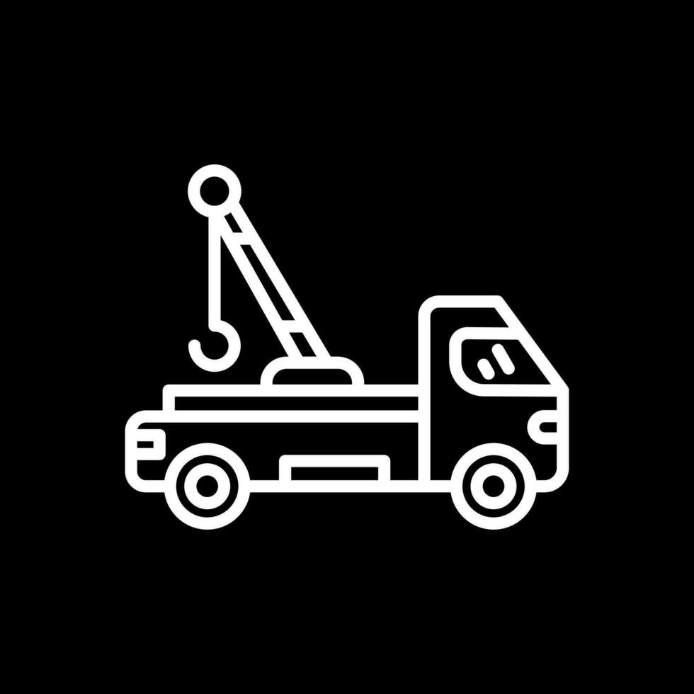 Tow truck Vector Icon Design