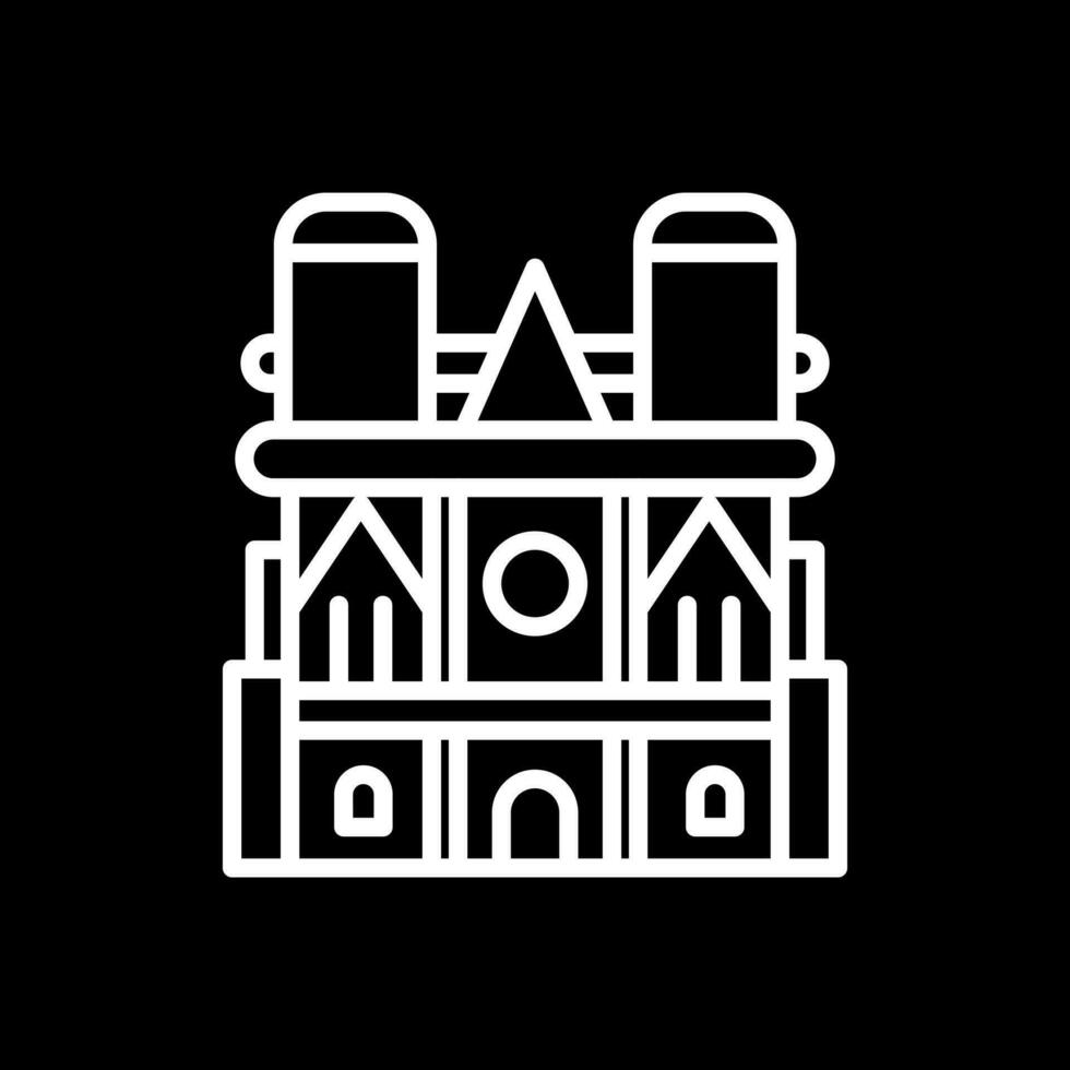 Notre dame Vector Icon Design
