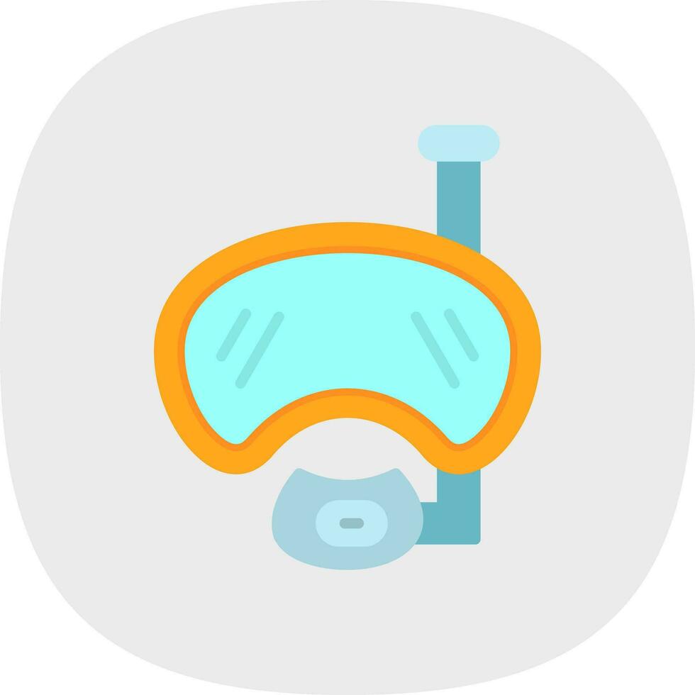 Diving mask Vector Icon Design