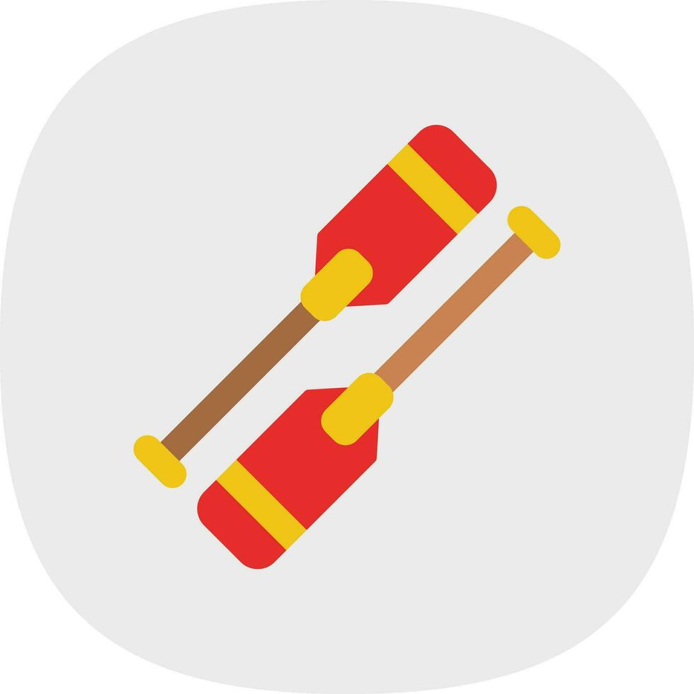 Oars Vector Icon Design