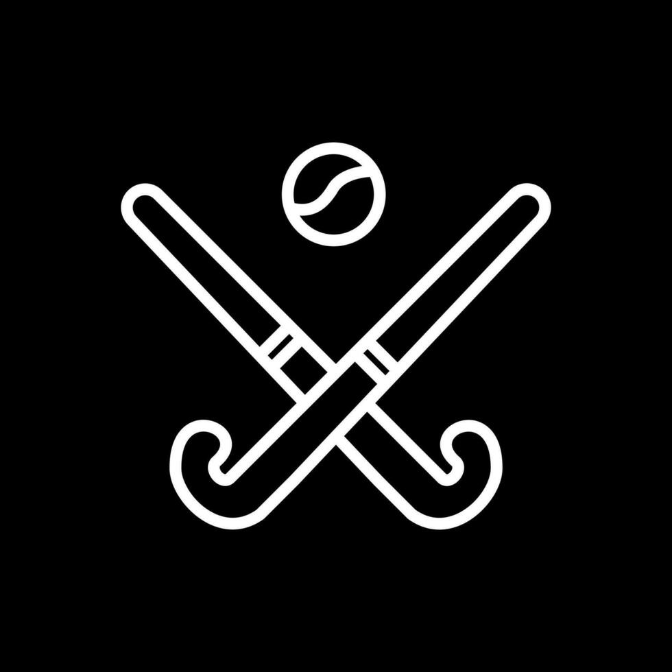 diseño de icono de vector de hockey