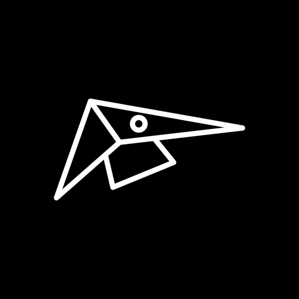 Hang gliding Vector Icon Design