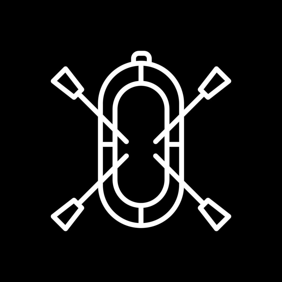Rafting Vector Icon Design