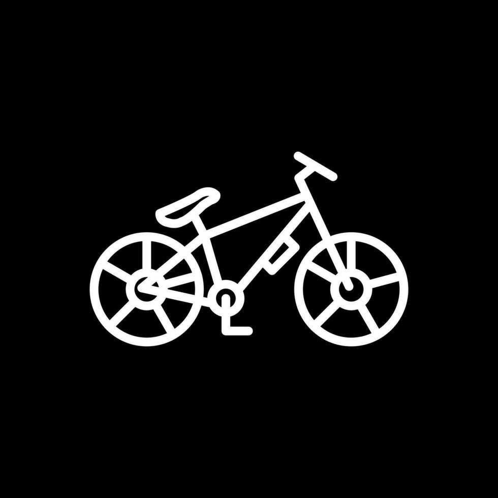 diseño de icono de vector de bicicleta de montaña