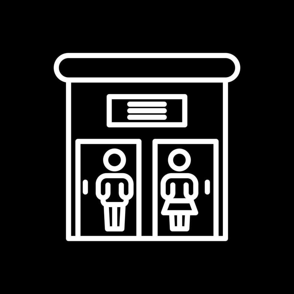 Public toilet Vector Icon Design