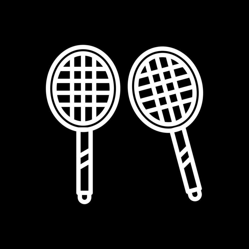 diseño de icono de vector de bádminton