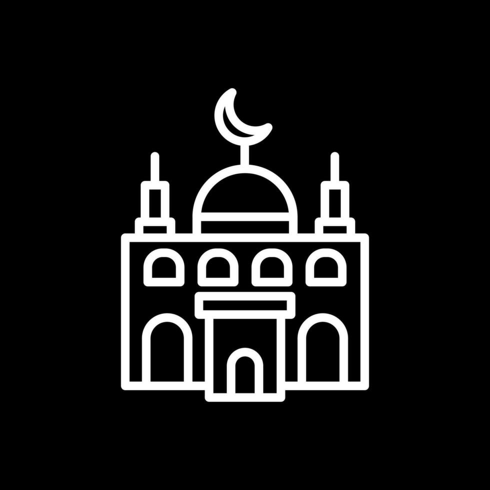 diseño de icono de vector de mezquita