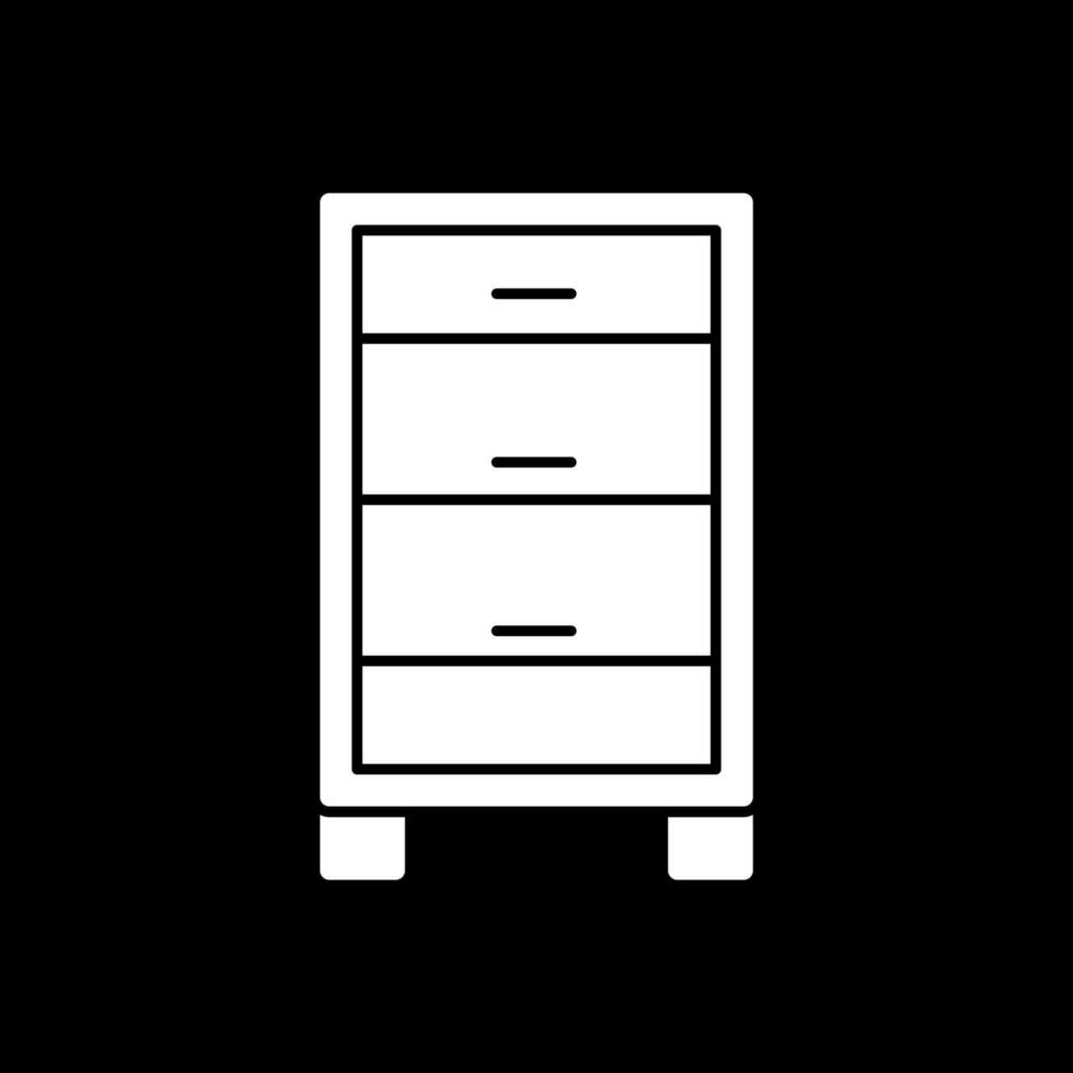 Chest of drawers Vector Icon Design