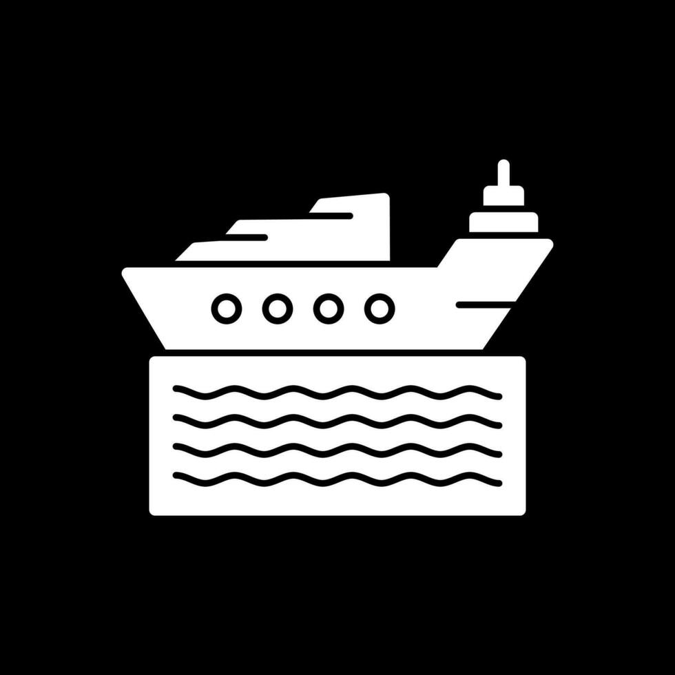 diseño de icono de vector de barco